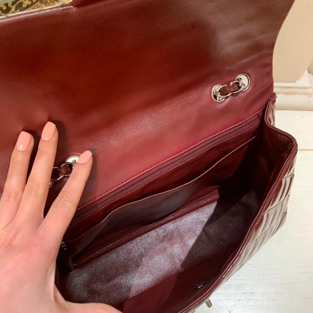 SOLD❌Chanel Jumbo Bag Patent Leather Single Flap - Picture 6 of 7